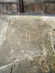 Gravestone of St Margaret Clitheroe at Stydd Chapel.