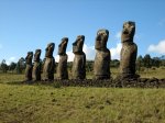 Easter Island (Ahu-Akivi) Photo Credit: Wikipedia.
