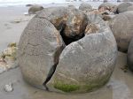 Broken boulder at Moeraki (Photo credit: William M. Connolley for Wikipedia)