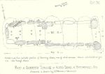 Plan of chambered tumulus at Heston Brake by Mary Ellen Bagnall Oakeley (1888)