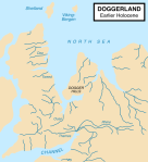 Map of Doggerland c8,000 BCE (photo credit: Max Naylor for Wikipedia)
