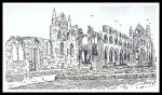 Whitby Abbey (Line Drawing 1960's)