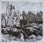 Whitby Abbey Ruins (old illustration).