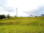 Aedmar's Mound, Blacko, with ditch through the middle.