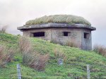 World War II pill-box at Burwains Camp.