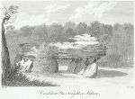 Cromlech at Plas Newydd in Anglesey (engraving 1799 Wikipedia)