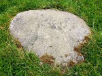 The "possible" cup-marked stone in the stone circle.