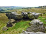 Bridestones, west Yorkshire (the anvil-shaped rock)