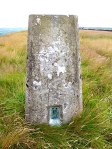 OS trig point no. S4563 on Rivock Edge.