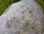 Greystones Farm Cup-Marked Rock (close up)
